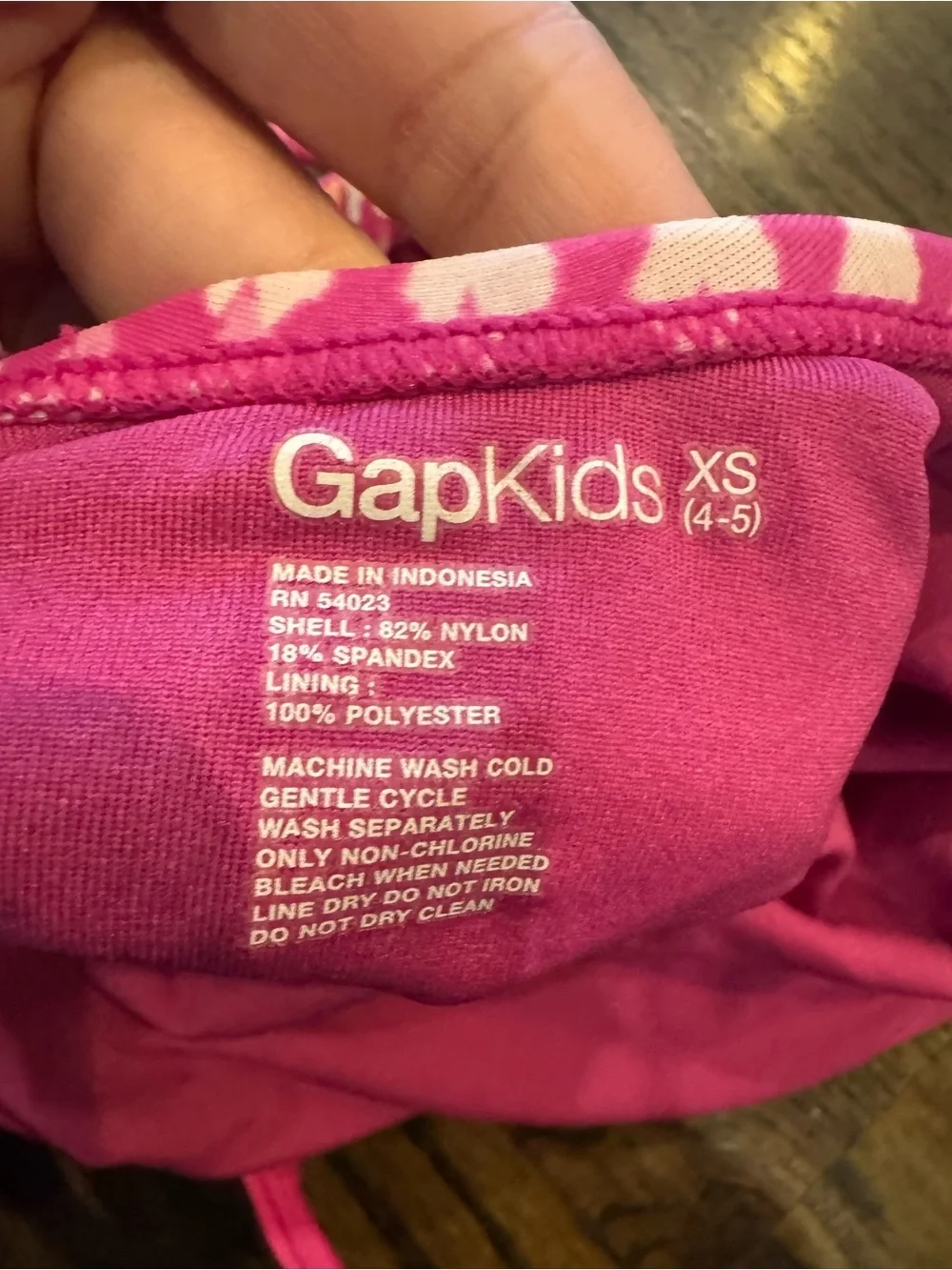GAP Girls Pink One-Piece Swimsuit with Sunburst Print